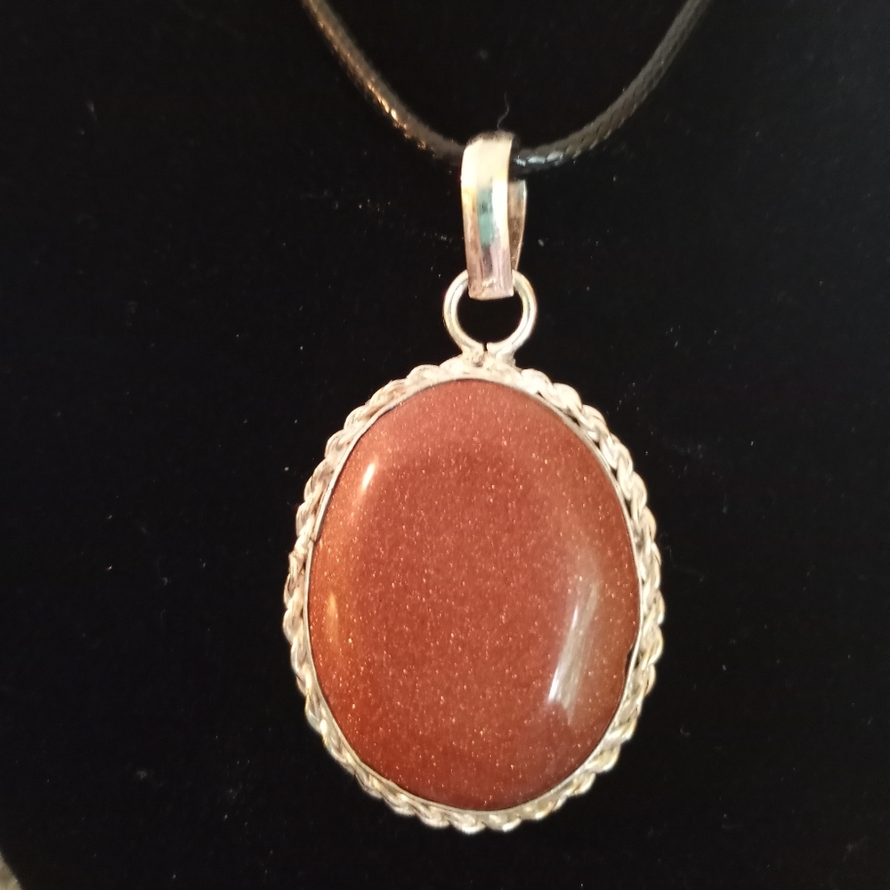 Natural Sunstone pendant necklace